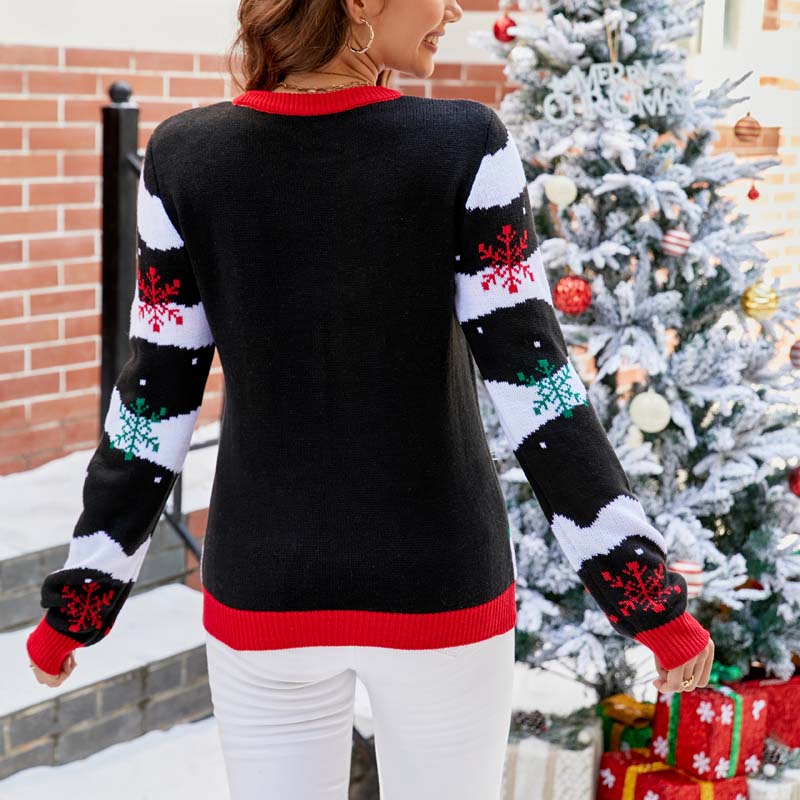 Sweter Świąteczny w Luźnym Stylu