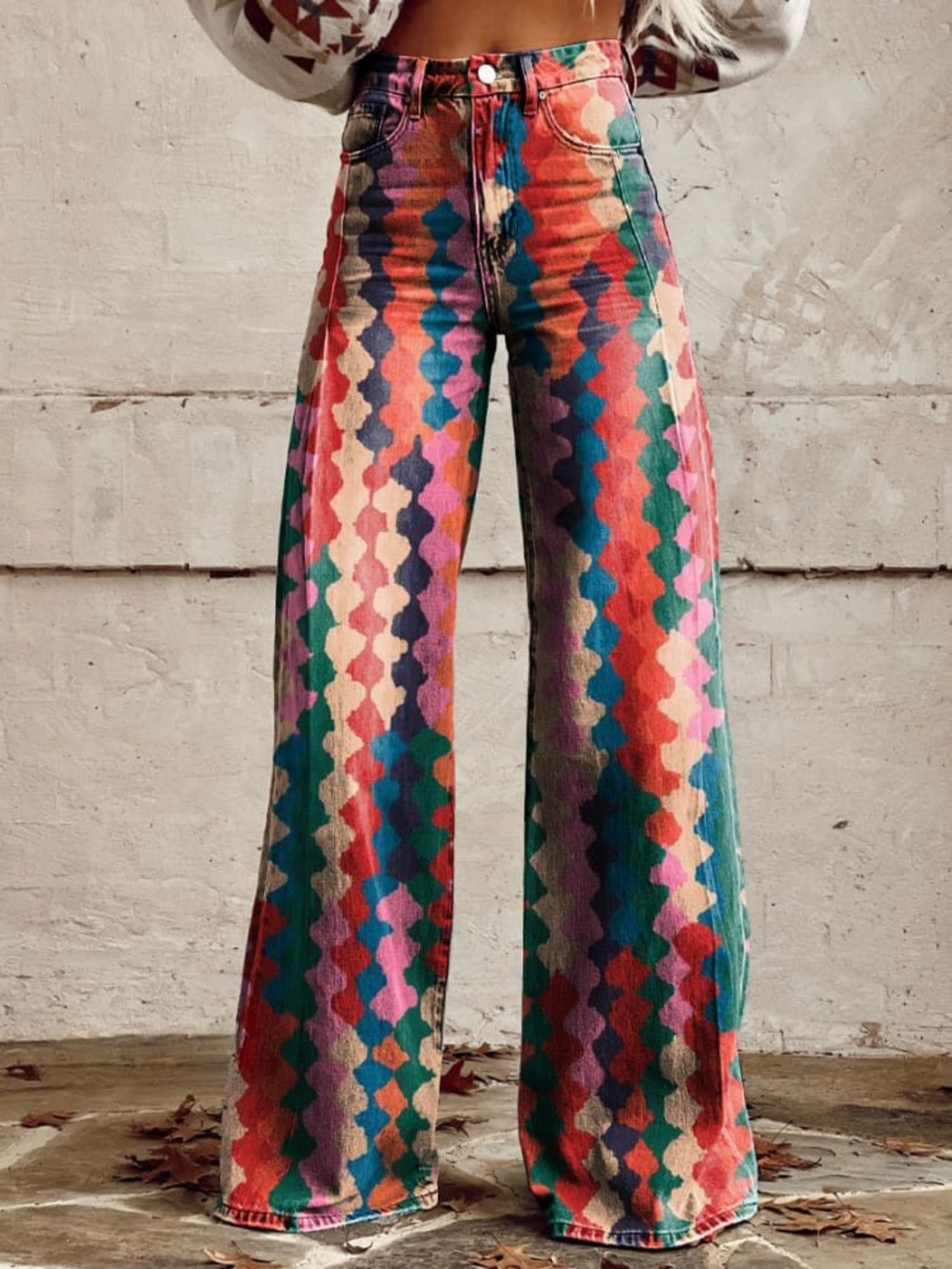 SOPHIE | Luźne Spodnie Boho