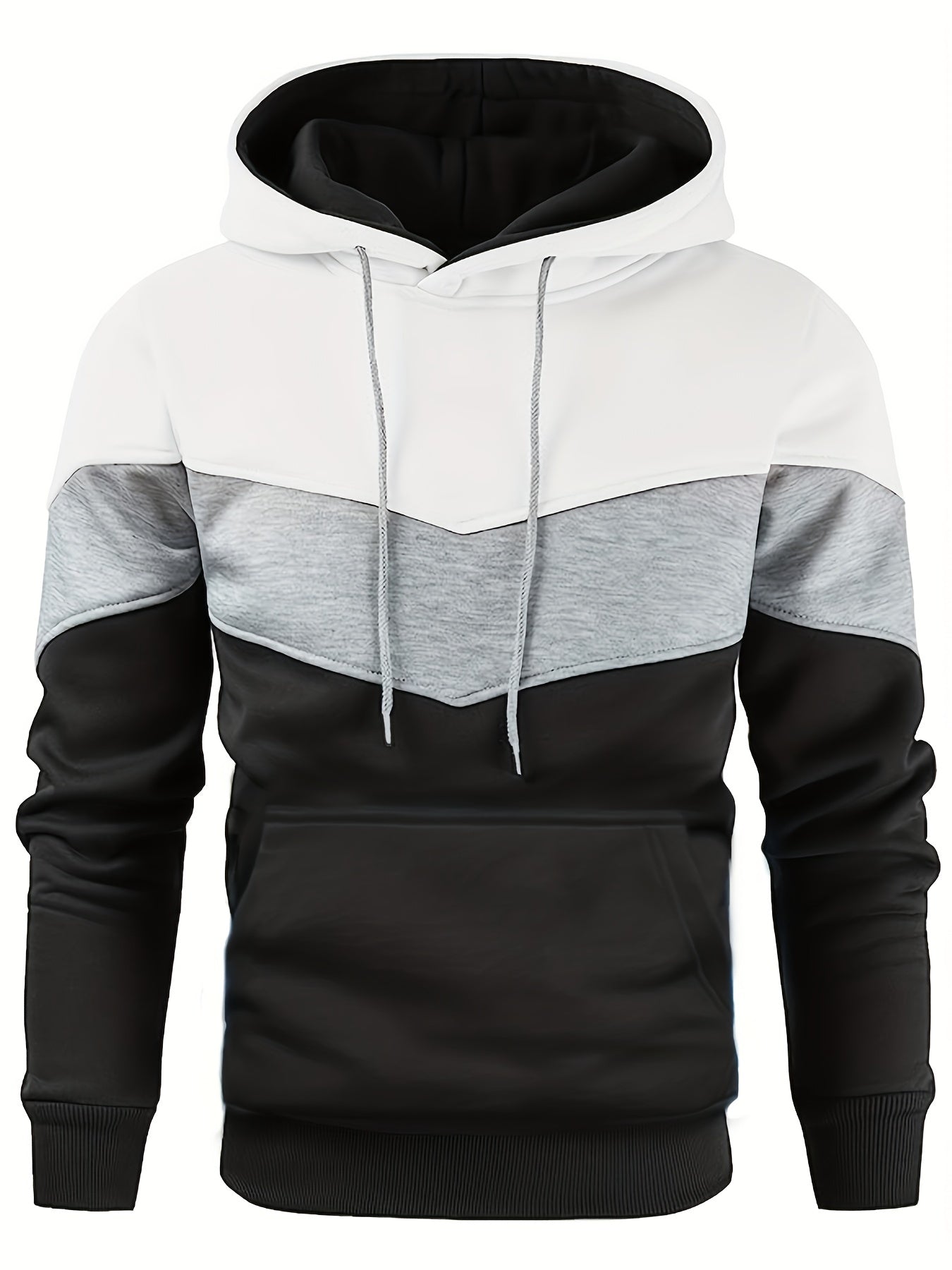 Męska Bluza Kolorowa Streetwear z Kieszenią Kangurzą