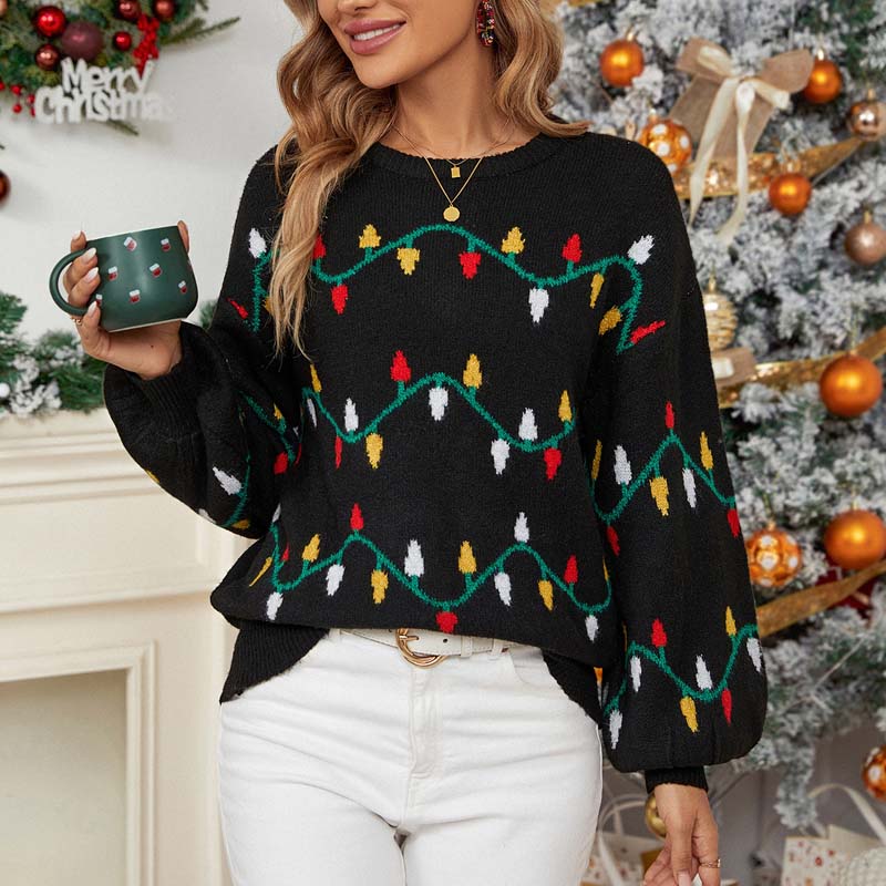 Sweter na Święta w Luźnym Stylu