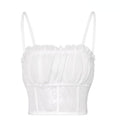 Biustonosz bralette z siatką pod biustem