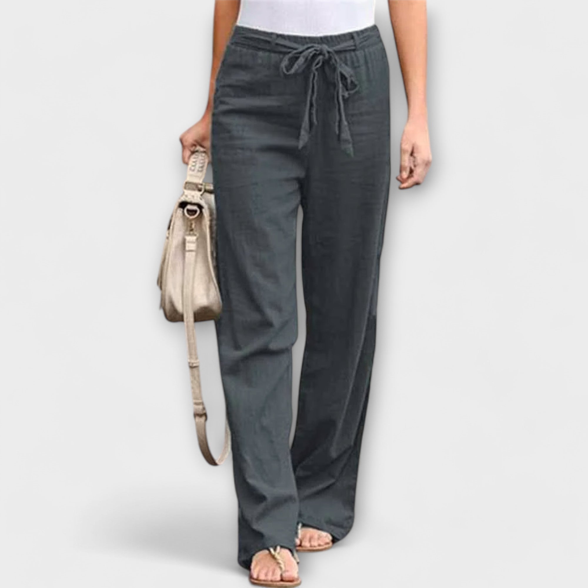 Lena | Eleganckie Spodnie Lniane