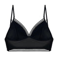 Biustonosz miękki bralette z ozdobnymi paskami