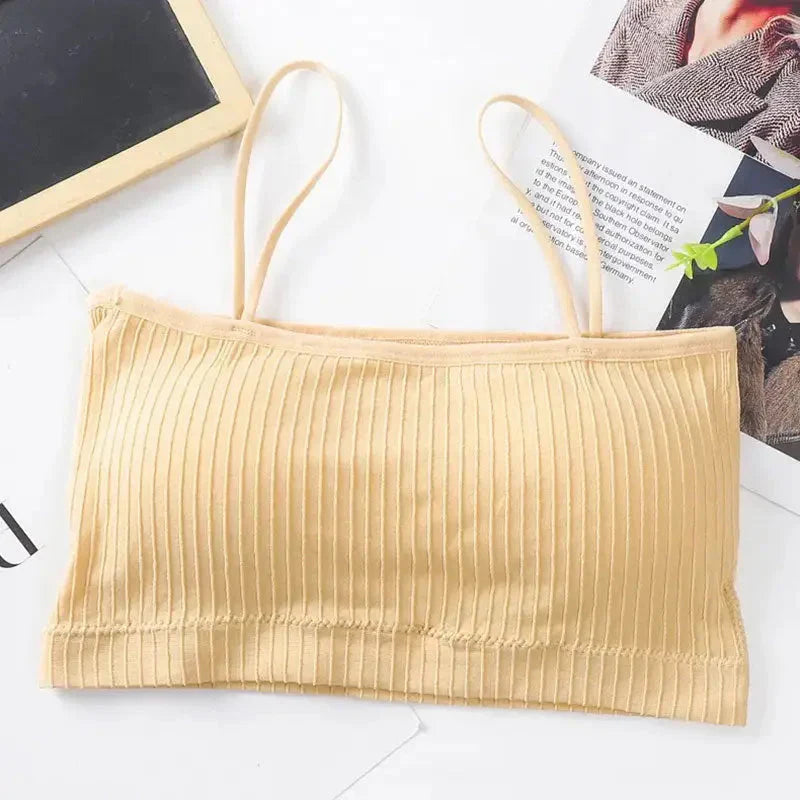 Biustonosz bandeau w prążki
