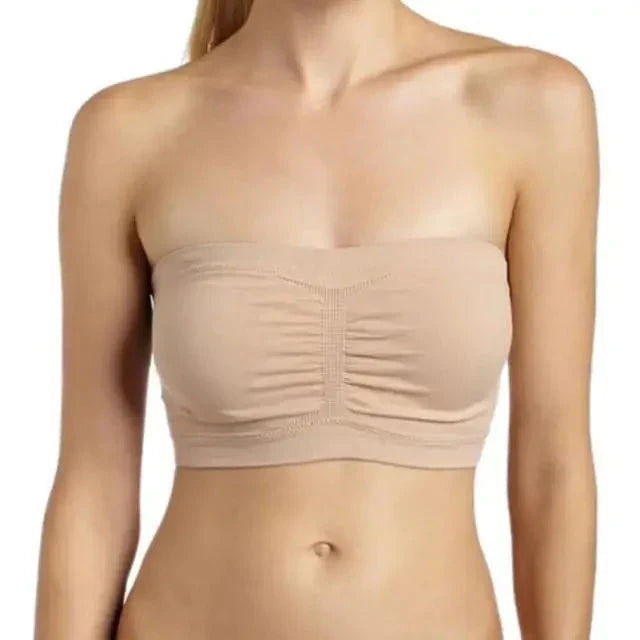 Biustonosz bandeau z oddychającego materiału