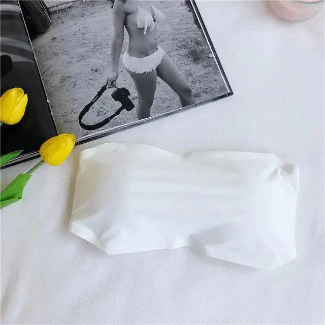 Biustonosz bandeau z regulowanym obwodem
