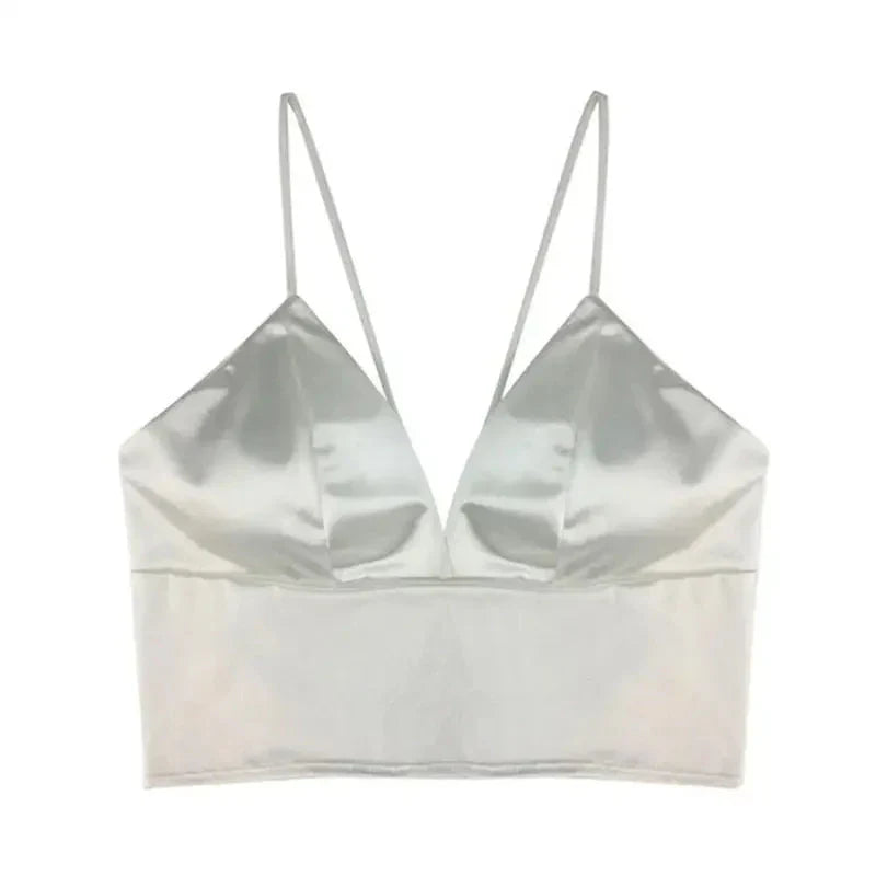 Biustonosz bralette satynowy