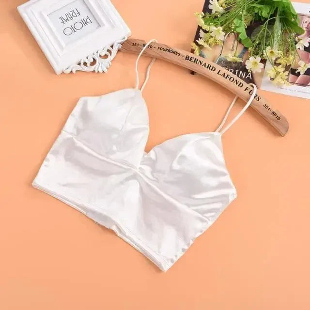 Biustonosz bralette z satyny