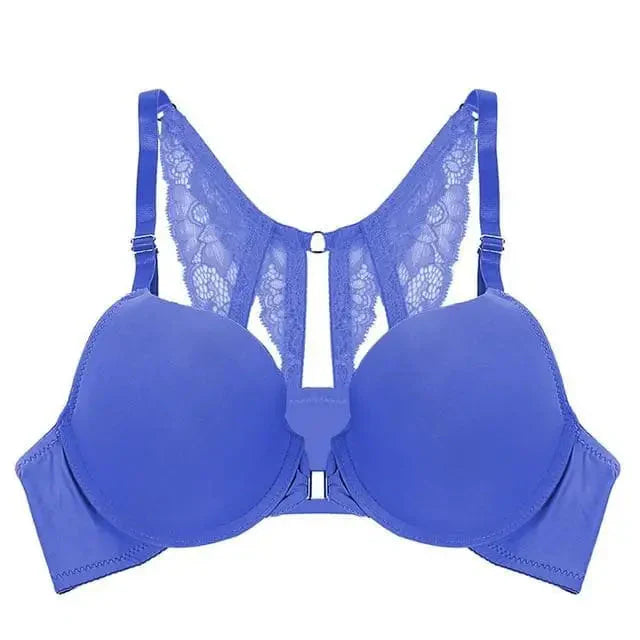 Biustonosz push-up z koronkowymi plecami