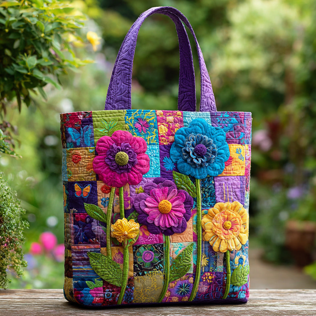 Florina™ | Artystyczna Torba z Kwiatowym Wzorem 3D (Efektowny Druk)