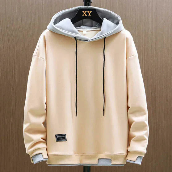 Męski Sportowy Dwukolorowy Oversized Hoodie