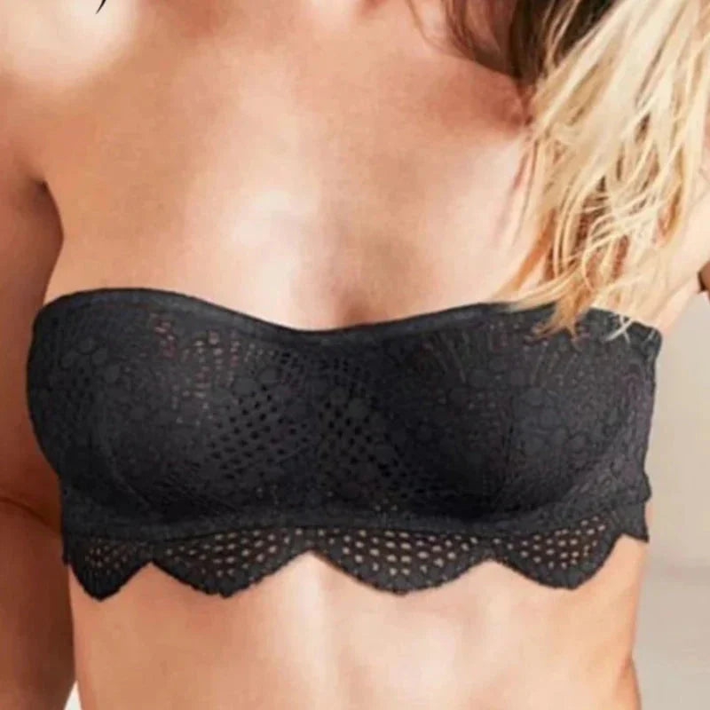 Koronkowy biustonosz bandeau