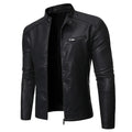Elegancka skórzana kurtka slim-fit