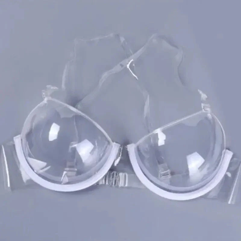 Biustonosz push-up transparentny