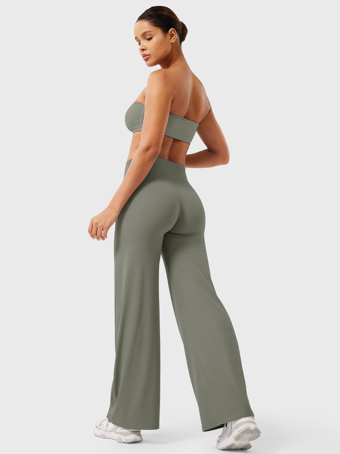 Spodnie Modelujące Wide Leg